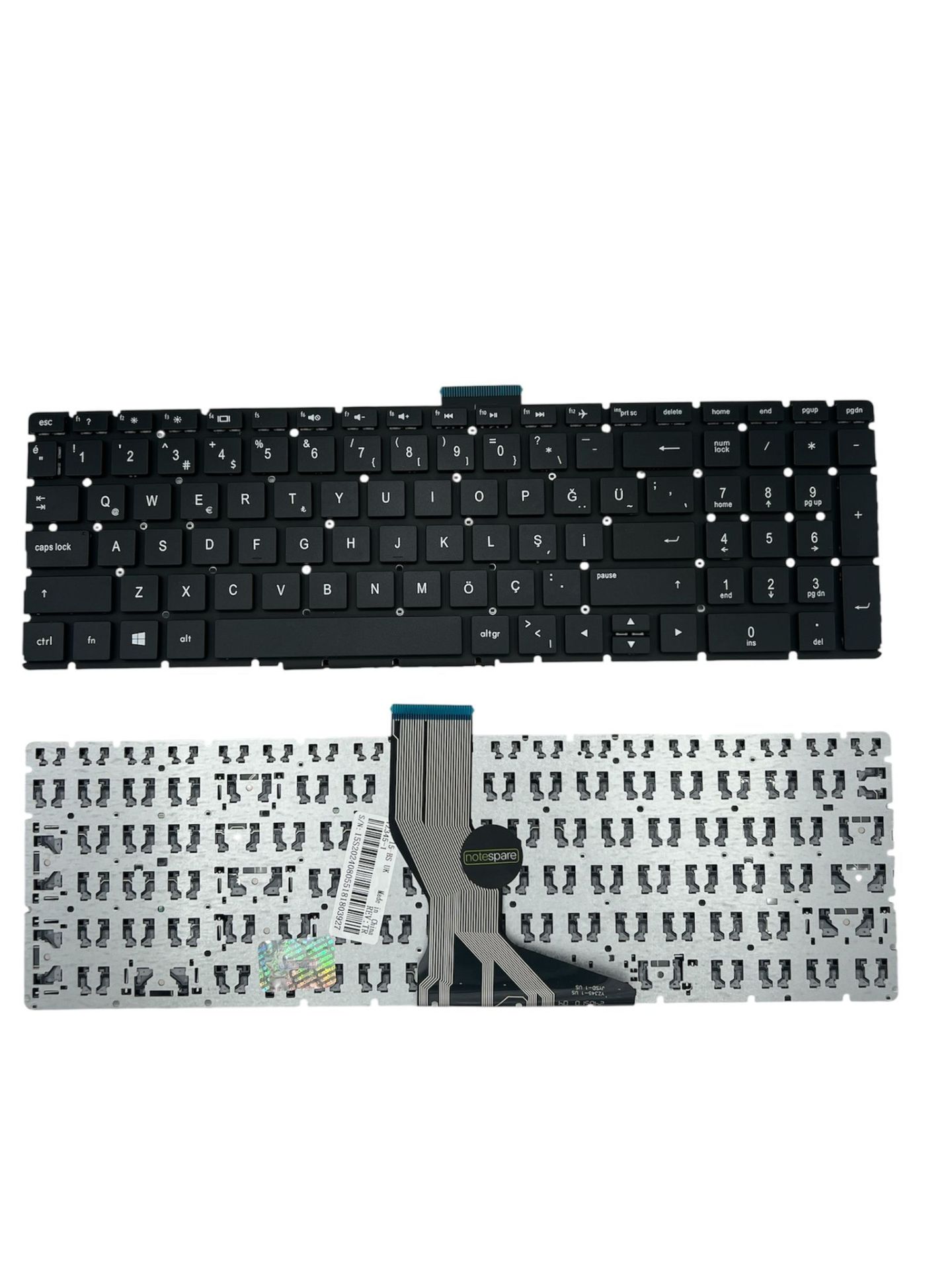 Hp ile Uyumlu 15-RA013NT, 15-RA014NT, 15s-eq0002nt, 15s-eq0013nt Notebook Klavye Siyah TR