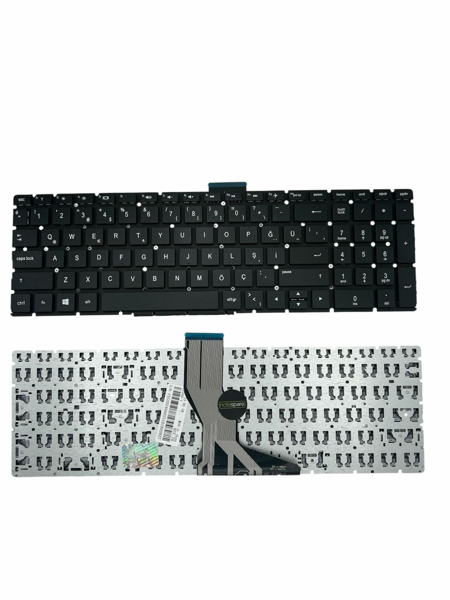 Hp ile Uyumlu 15S-EQ1002NT (9YH95EA), 15S-EQ1003NT (9YH96EA) Notebook Klavye Siyah TR