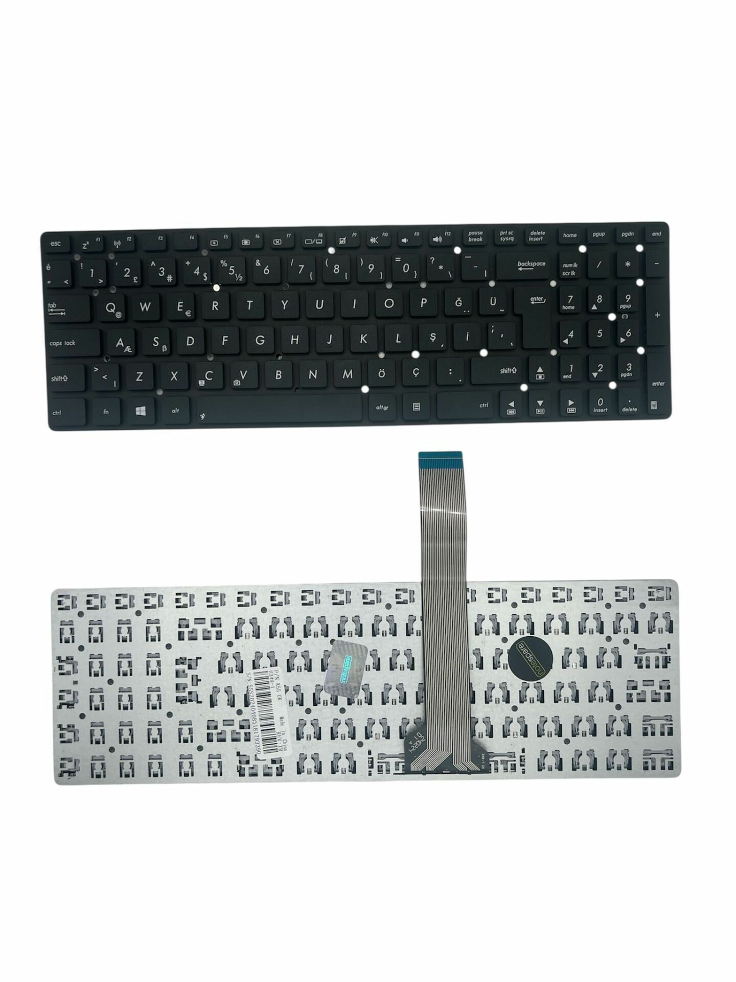 Asus ile Uyumlu K75VJ, K75VM Notebook Klavye Siyah TR