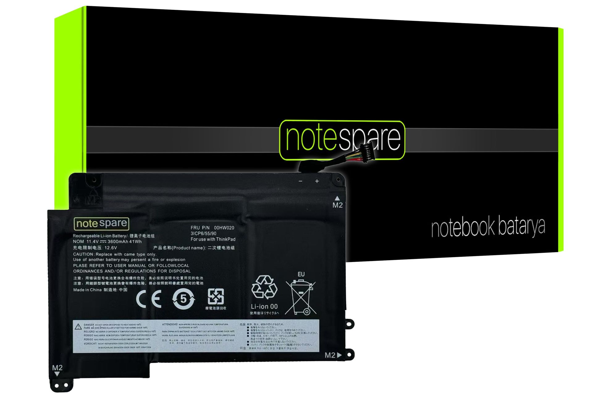 Lenovo ile Uyumlu Thinkpad Yoga Sb10f46458, Sb10f46459 Notebook Batarya Pil