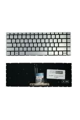 Hp ile Uyumlu L18954-001, L18954-141, L18955-001, L18955-141 Notebook Klavye Işıklı Gümüş Gri TR