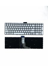 Hp ile Uyumlu 15-BW016NT, 15-BW017NT, 15-BW018NT, 15-BW019NT Işıklı Klavye Gümüş Gri TR