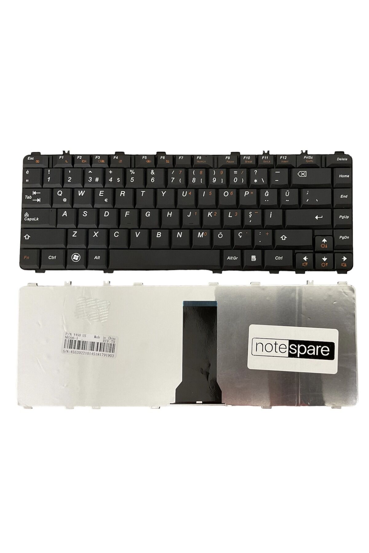 Lenovo ile Uyumlu V-101020AK1, V-101020AS1, V-101020AS1-US Notebook Klavye Siyah TR