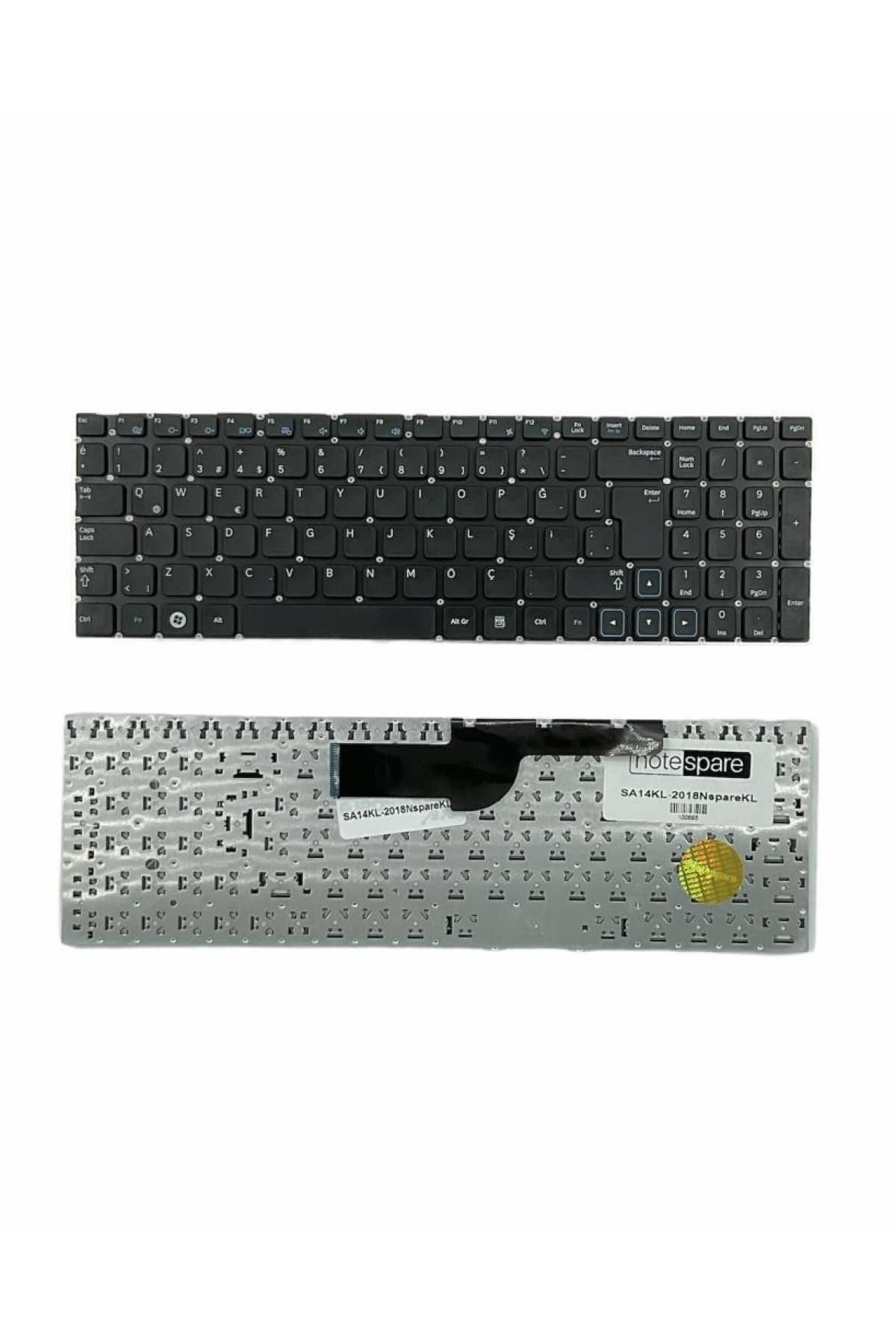 Samsung ile Uyumlu NP300E5Z-S01TR, NP300E5Z-S02TR, NP300E5Z-S03TR Notebook Klavye Siyah TR