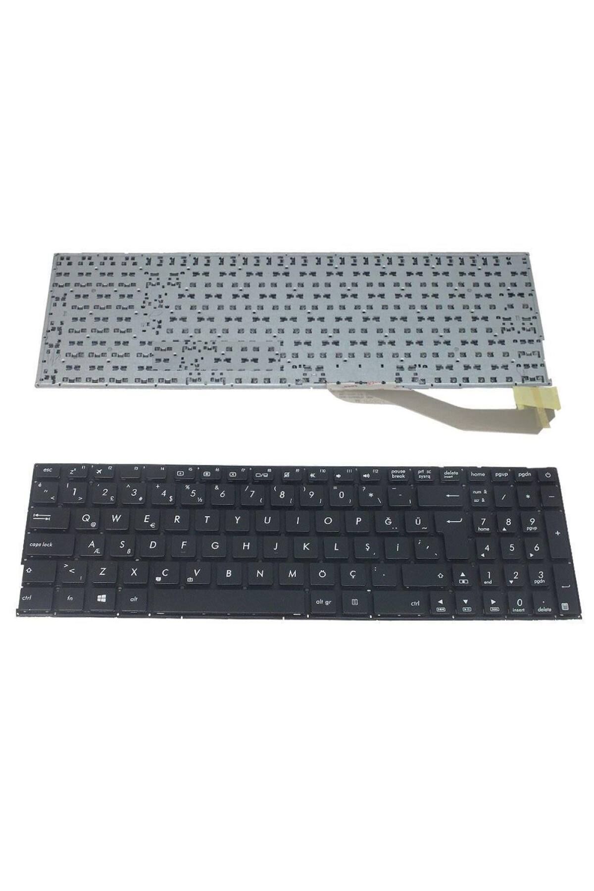 Asus ile Uyumlu X540BA-DM366A7, X540BA-DM366A8, X540BA-DM366A9 Notebook Klavye Siyah TR