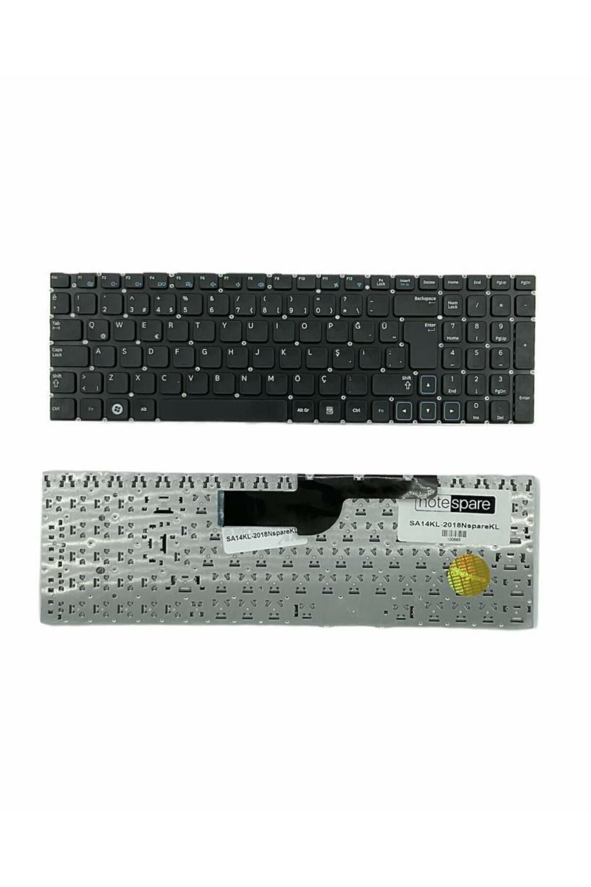 Samsung ile Uyumlu NP3530EC-U04TR, NP355E5X-A01TR, NP355V5C-S03TR Notebook Klavye Siyah TR