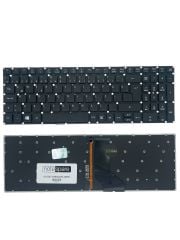 Acer ile Uyumlu Aspire 3 A315-53, 5 A515-41, 5 A515-51, 5 A517-51 Işıklı Klavye Siyah TR