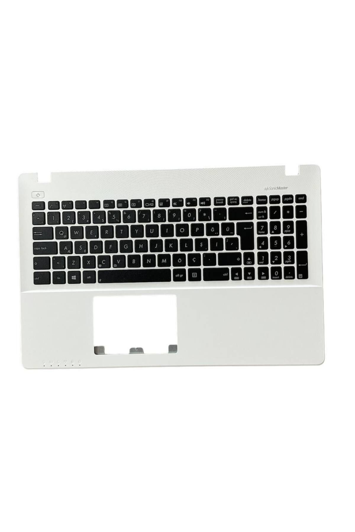 Asus ile Uyumlu P550, P550C, P550CA, P550CC, P550L, P550LA, P550LAV Üst Kasa Klavye Beyaz TR