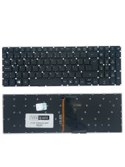 Acer ile Uyumlu Aspire ES1-573, ES1-573G, ES1-732G Işıklı Klavye Siyah TR