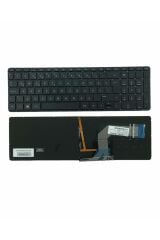 Hp ile Uyumlu Pavilion 15-P017St (J1S73Ea), 15-P017St (J1S73Ea)  Notebook Klavye Işıklı Siyah TR