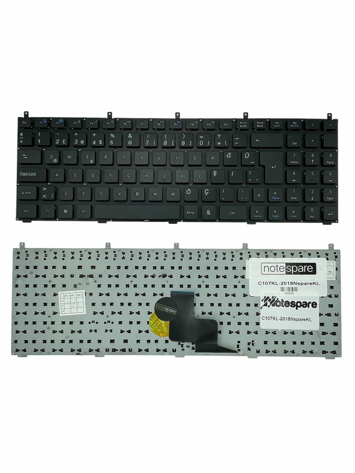 Exper ile Uyumlu B5121, E5128, E5128Q, NR13 Notebook Klavye Siyah TR