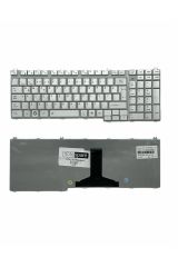 Toshiba ile Uyumlu Satellite L500-1GJ, L500-1GK, L500-1GL, L500-1GM Notebook Klavye Gümüş Gri TR