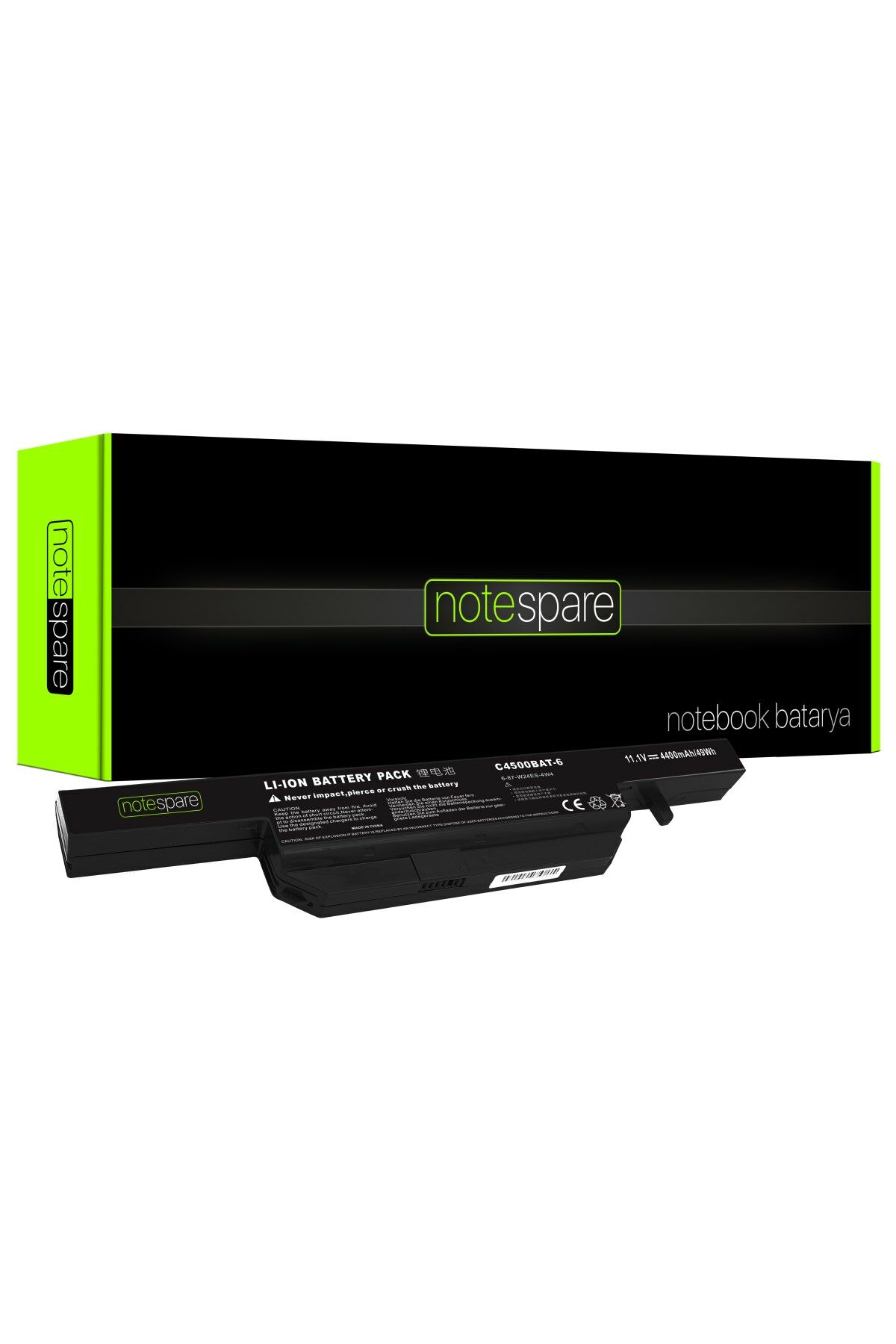 Clevo ile Uyumlu 6-87-W650S-4D4A2, 6-87-W650S-4D4A3 Notebook Batarya Pil
