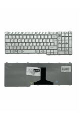 Toshiba ile Uyumlu Satellite L500D-16K, L500D-16Q, L500D-17D, L500D-17H Notebook Klavye Gümüş Gri TR