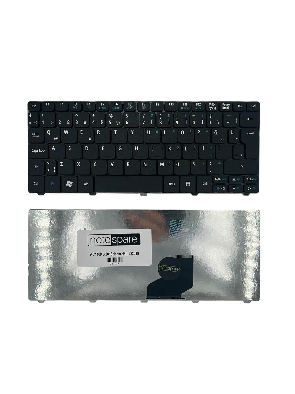 Packard Bell ile Uyumlu NV50, PAV50, PAV70, PAV80, ZA8, ZE6, ZE7, ZH9 Notebook Klavye Siyah TR