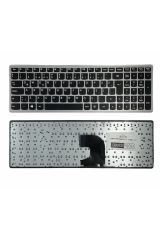 Lenovo ile Uyumlu IdeaPad Z500 59-367617 Notebook Klavye Siyah Gri Çerçeveli TR