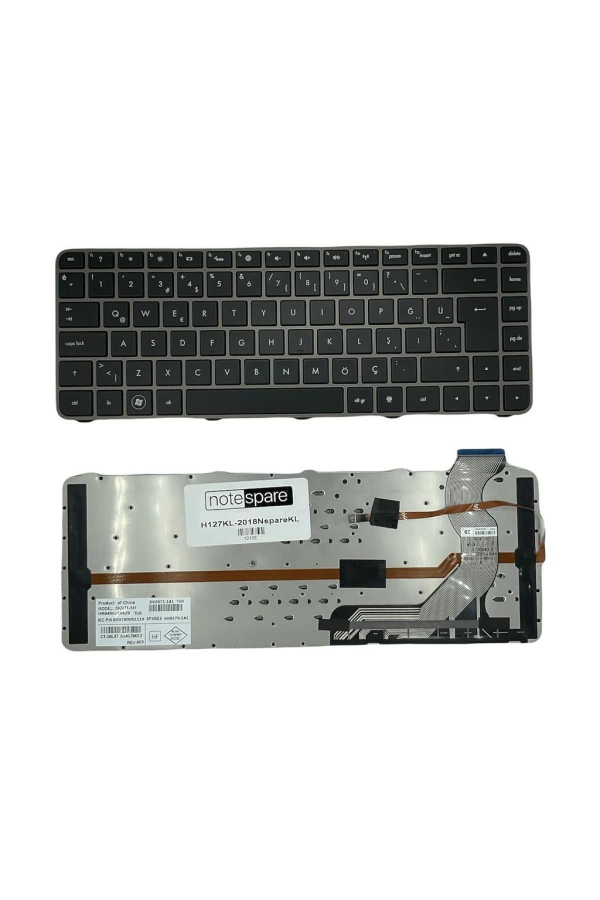 Hp ile Uyumlu Envy 14-1100 Beats Edition, 14-1200 Beats Edition Notebook Klavye Siyah TR