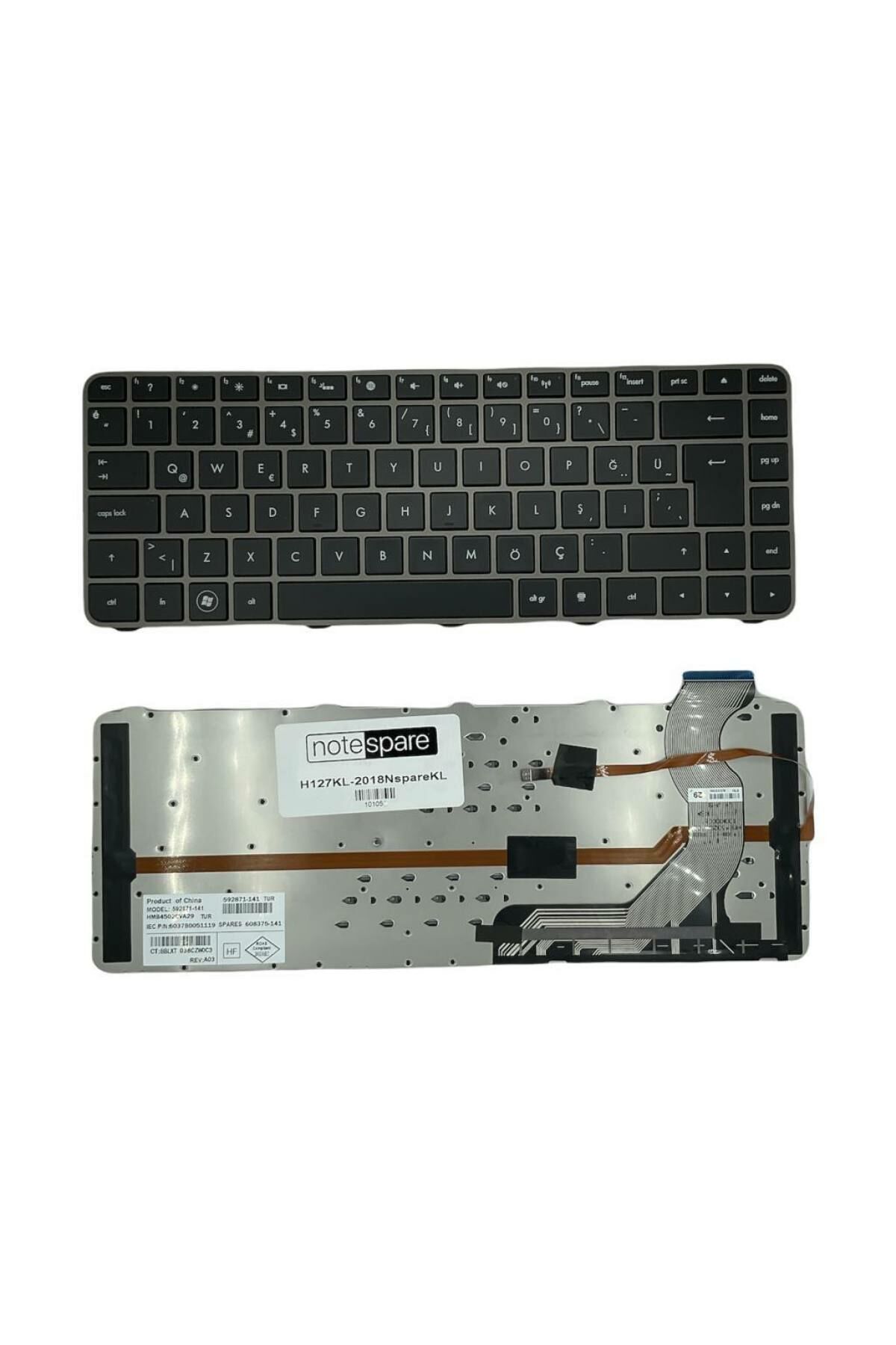Hp ile Uyumlu Envy 14T-1000, 14T-1100, 14T-1200, 14T-1300 Notebook Klavye Siyah TR
