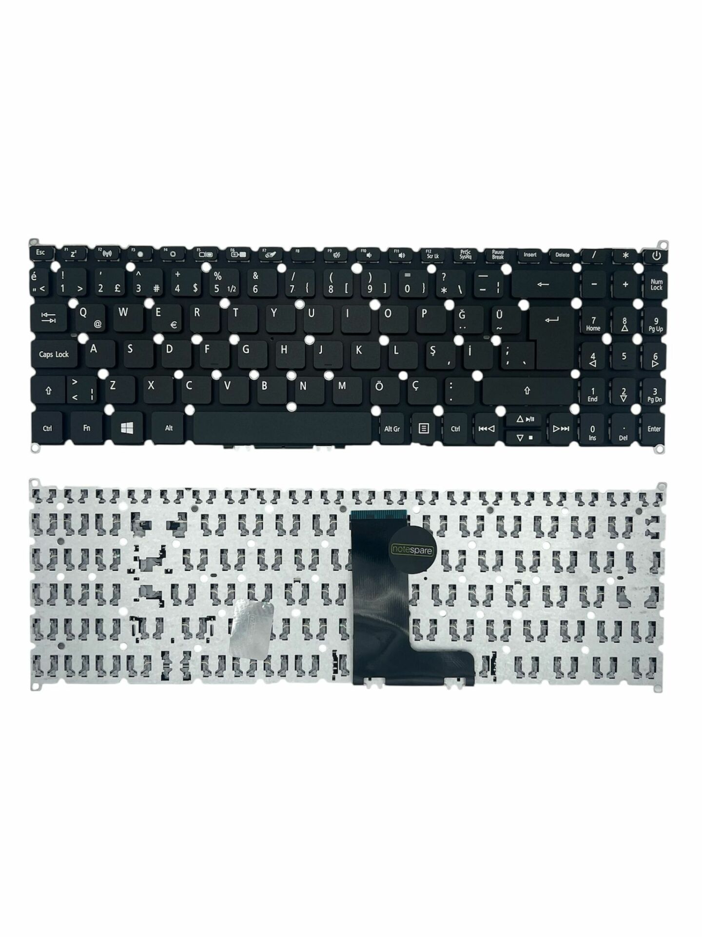 Acer ile Uyumlu A317-32, A317-51, A317-51G, A317-51K, A317-51KG Notebook Klavye Siyah TR