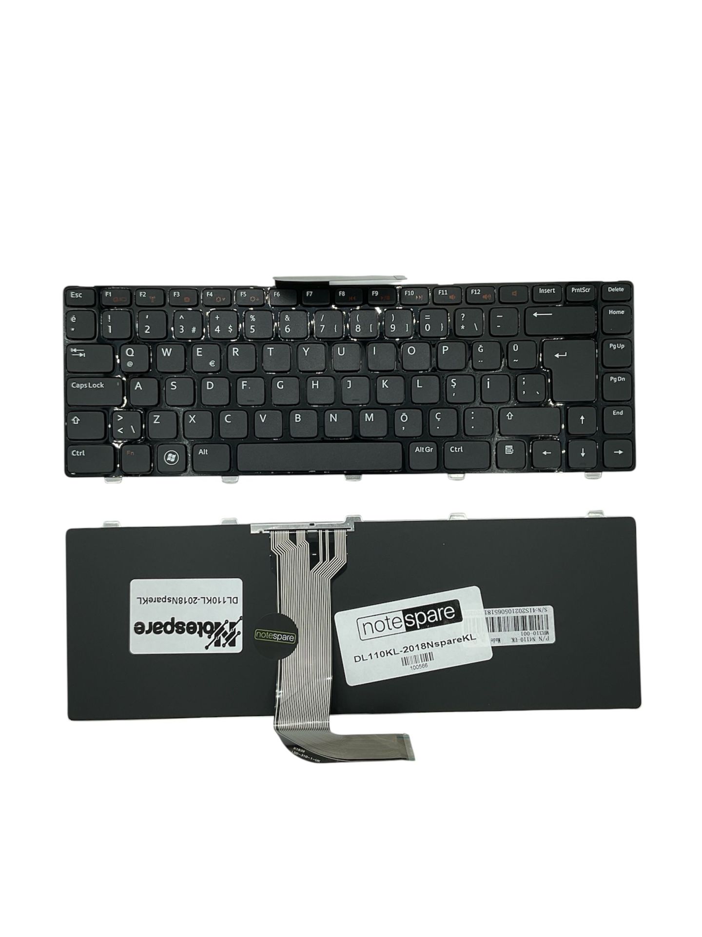 Dell ile Uyumlu 9Z.N5XSW.001, 9Z.N5XSW.00F, 9Z.N5XSW.00G, 9Z.N5XSW.00R Notebook Klavye Siyah TR