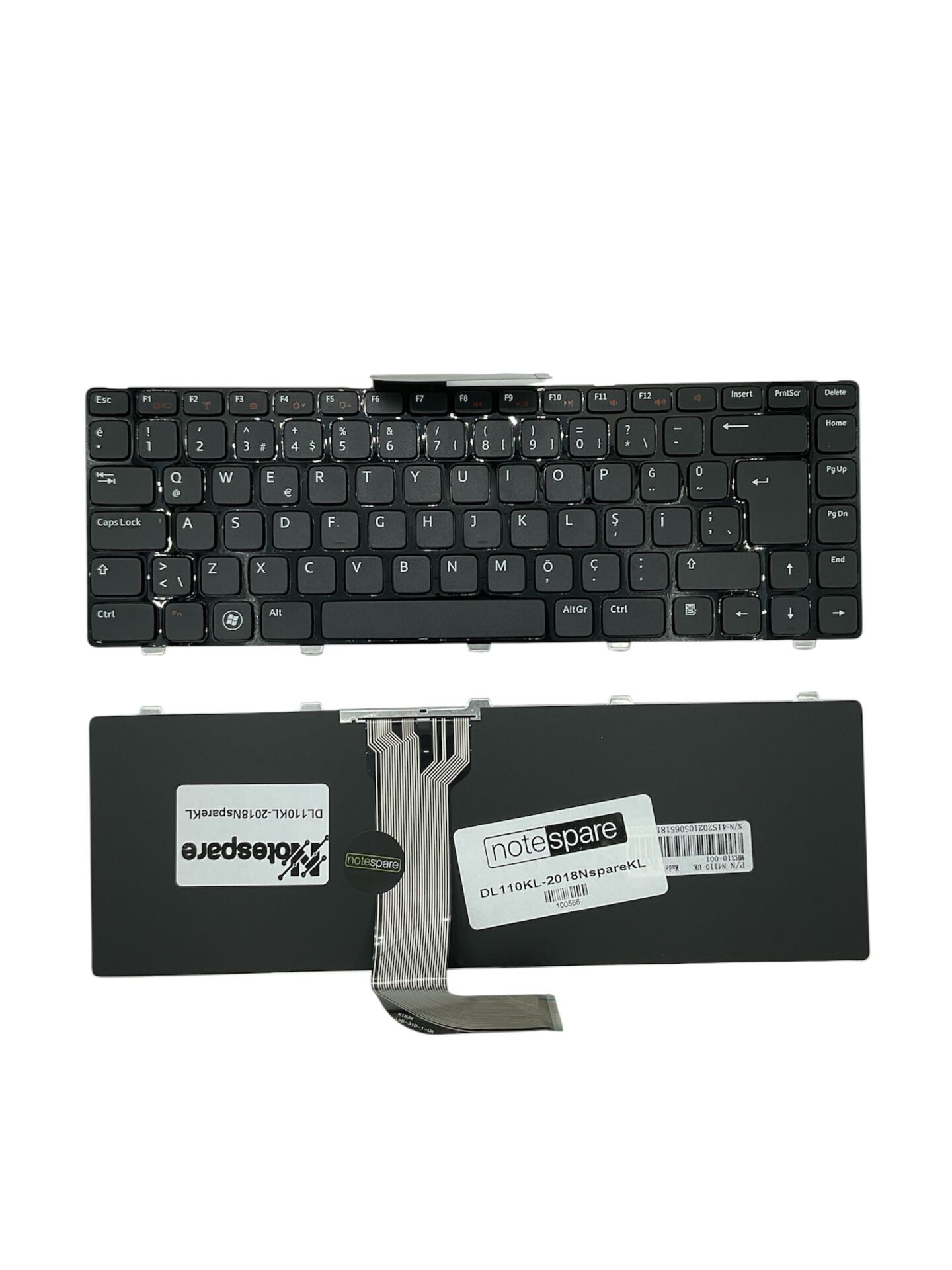 Dell ile Uyumlu 9Z.N5XSW.21D, 9ZN5XBW00U, AER01600010, AER01600040 Notebook Klavye Siyah TR