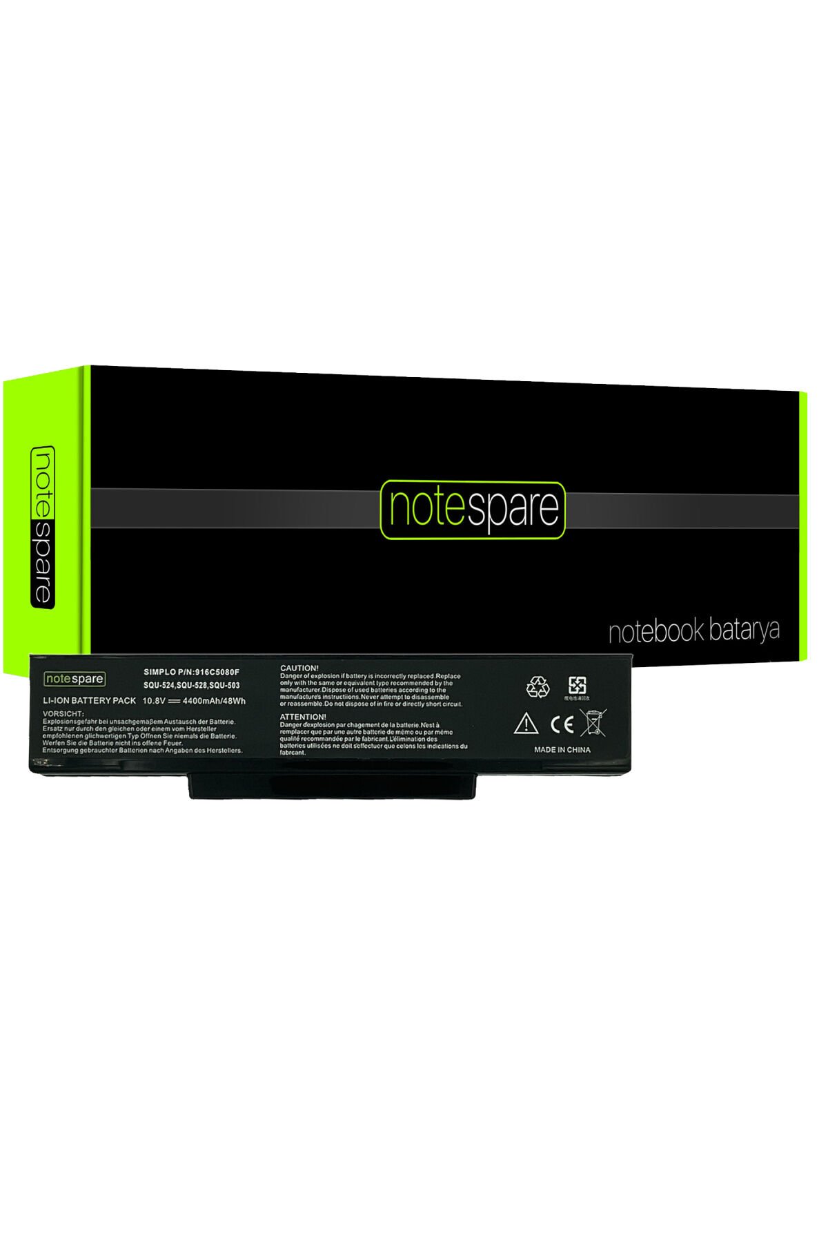 MSI ile Uyumlu MegaBook VX600, VX600X Notebook Batarya Pil