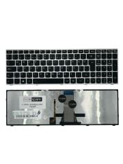 Lenovo ile Uyumlu B5030 59-433111, B5070 59-424003 Işıklı Klavye Gümüş Gri TR