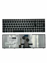 Lenovo ile Uyumlu G5080 80G000YQTX, G5080 80L00031TX Işıklı Klavye Gümüş Gri TR