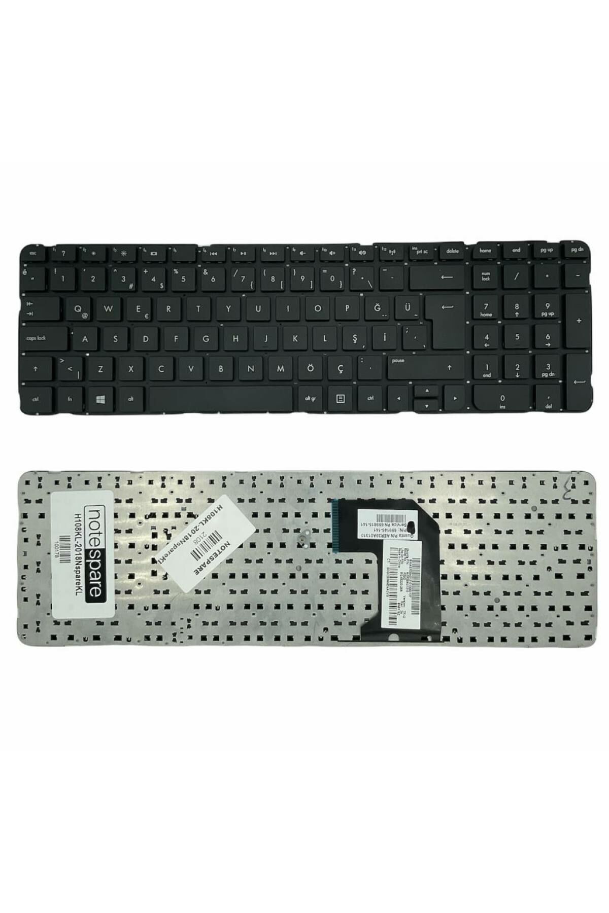 Hp ile Uyumlu Pavilion g7t-1000, g7t-1100, g7t-1200, g7t-1300 Notebook Klavye Siyah TR