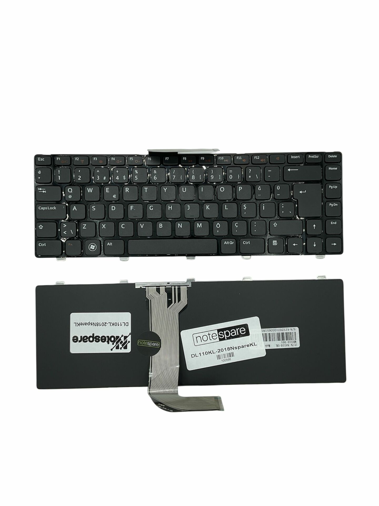 Dell ile Uyumlu XPS 15 L502, 15 L502X, 15-L502X P11F, 15R L502 Notebook Klavye Siyah TR