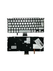 Dell ile Uyumlu P12F, P12F001, P24G, P24G001 Notebook Klavye Işıklı Gümüş Gri TR