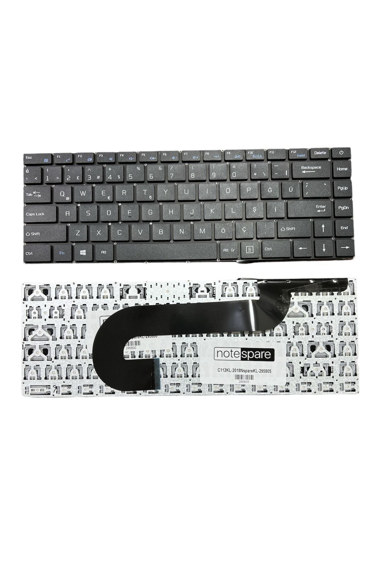 Casper ile Uyumlu Nirvana C350.4000-4T00R Notebook Klavye Siyah Power Tuşlu Versiyon TR