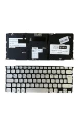 Dell ile Uyumlu XPS 14z-L412z, 15z-9751, 15z-L511z Notebook Klavye Işıklı Gümüş Gri TR