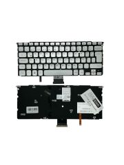 Dell ile Uyumlu XPS 14z-L412z, 15z-9751, 15z-L511z Notebook Klavye Işıklı Gümüş Gri TR