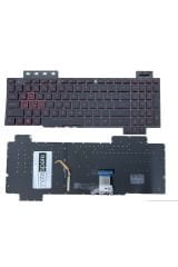 Asus ile Uyumlu FX504GD-78250, FX504GD-E4219 Klavye Işıklı Siyah Küçük Enter Versiyon TR
