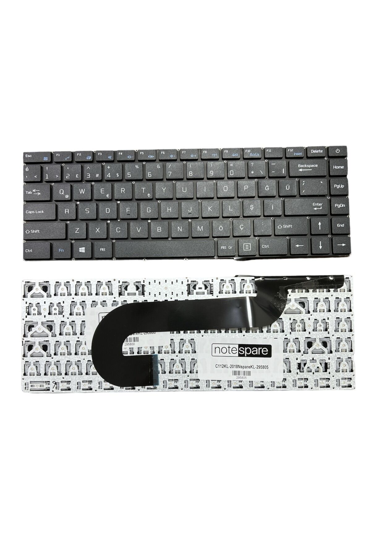 Casper ile Uyumlu Nirvana C350.4020-4W00E Notebook Klavye Siyah Power Tuşlu Versiyon TR