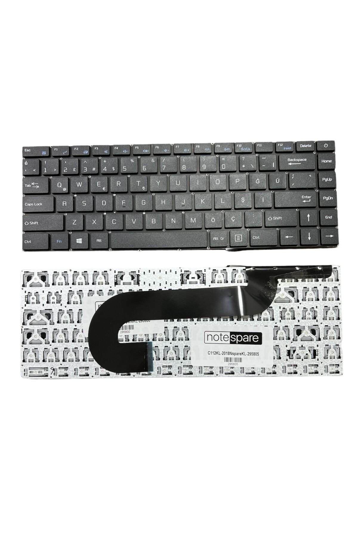 Casper ile Uyumlu Nirvana C350.5000-4D00X Notebook Klavye Siyah Power Tuşlu Versiyon TR