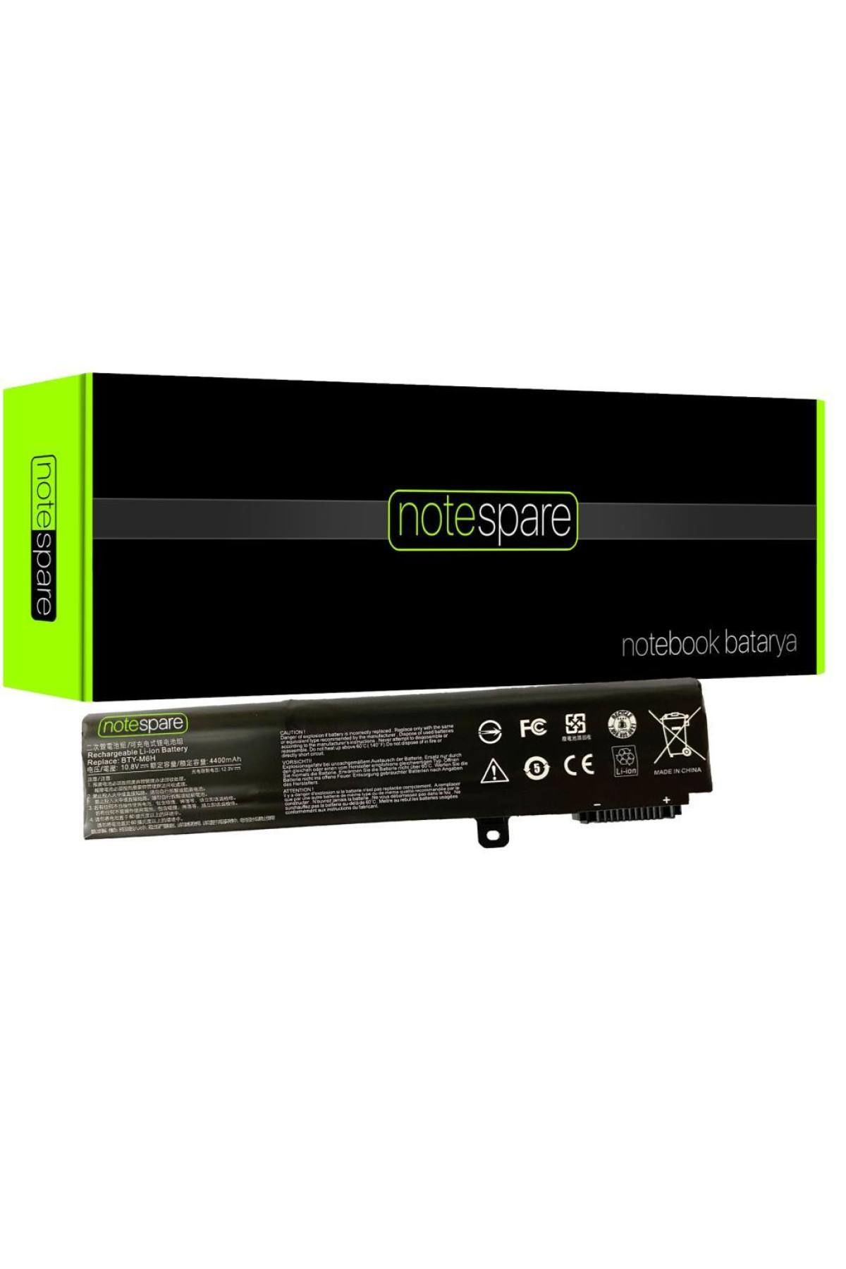 MSI ile Uyumlu Apache GE62 2QE-072XTR, GE62 6QD-1054TR, GE62 6QD-1283XTR Notebook Batarya Pil