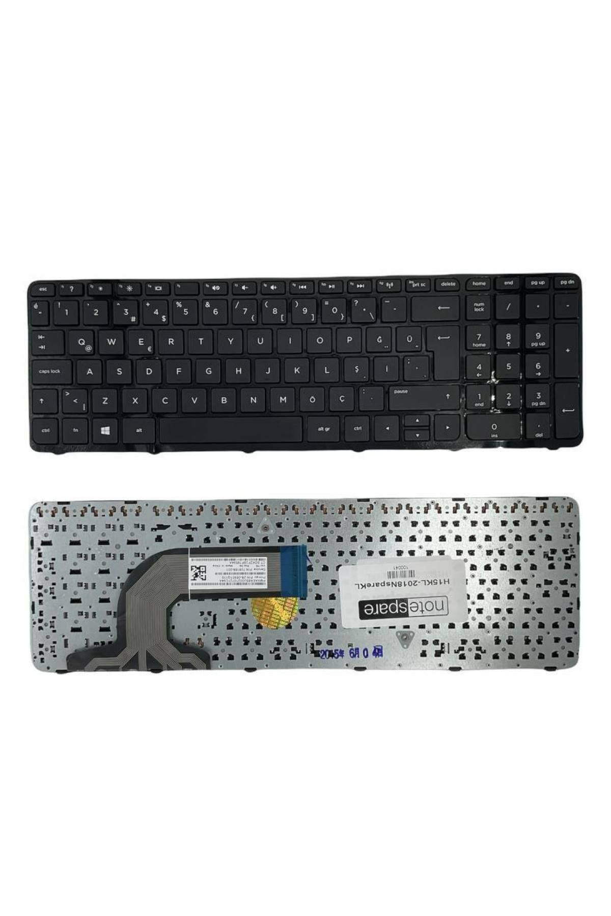 Hp ile Uyumlu Pavilion 15-e072st, 15-e073st, 15-n002et Notebook Klavye Siyah TR