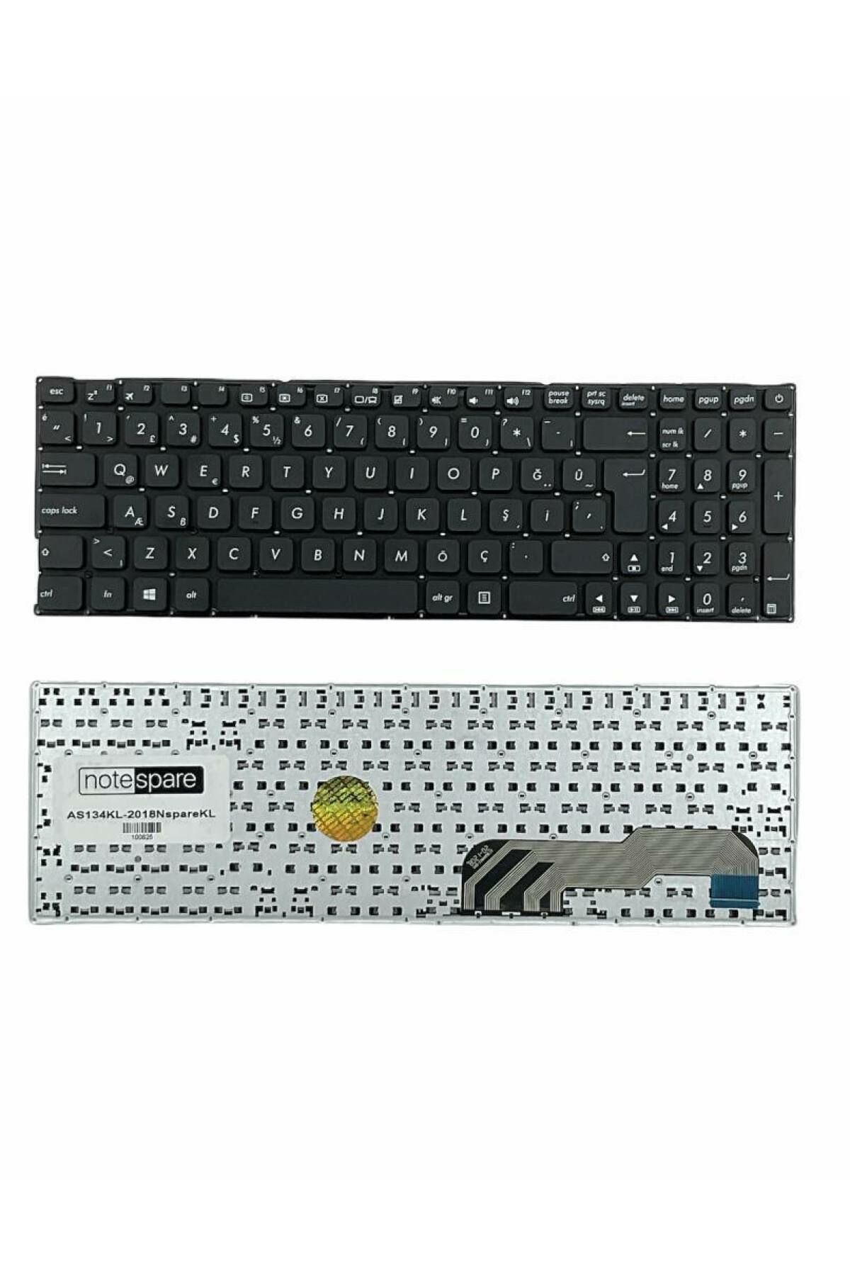 Asus ile Uyumlu X541UJ-GO051T, X541UJ-GO052T, X541UJ-GO053T Notebook Klavye Siyah TR