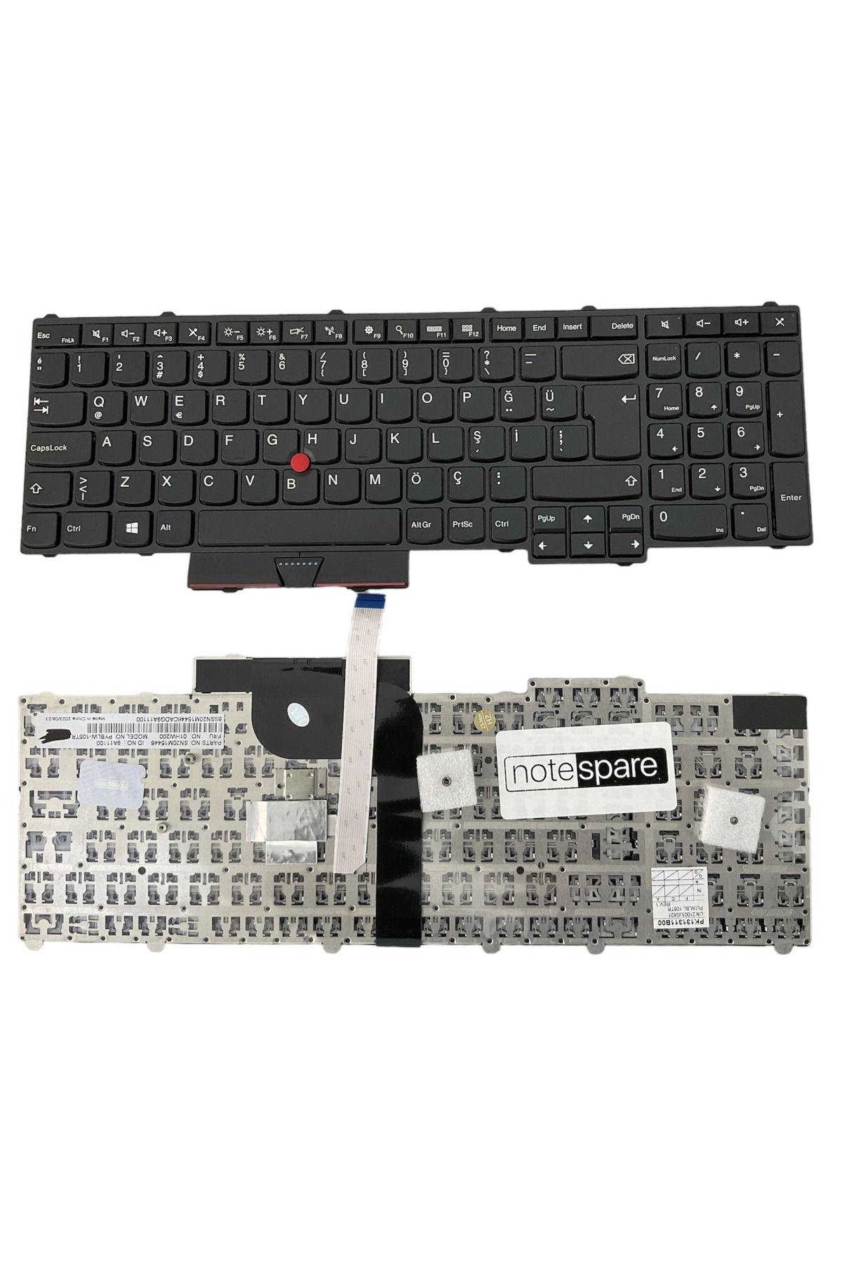 Lenovo ile Uyumlu ThinkPad 20HK002MTX Notebook Klavye Siyah TR Çerçeveli