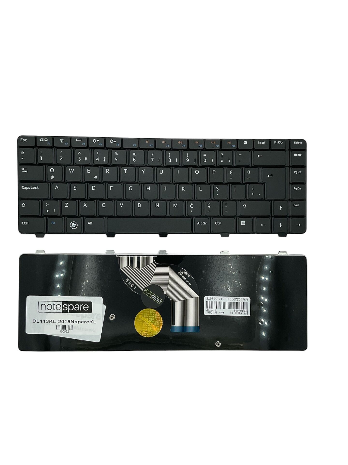Dell ile Uyumlu 90.4EK07.S01, 90.4EK07.S0T, 9J.N1K82.H01, 9J.N1K82.H0T Notebook Klavye Siyah TR