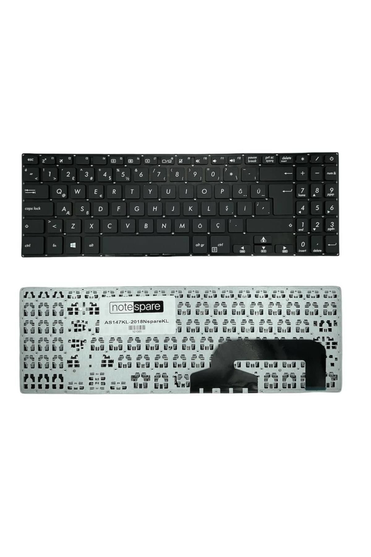 Asus ile Uyumlu VivoBook X507MA-BR001T, X507MA-BR060T Notebook Klavye Siyah TR