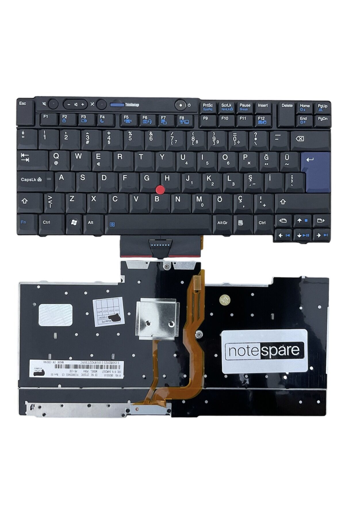Lenovo ile Uyumlu Thinkpad C9-90TQ, MP-08G36TQ-442, V132020A1 Notebook Klavye Siyah TR