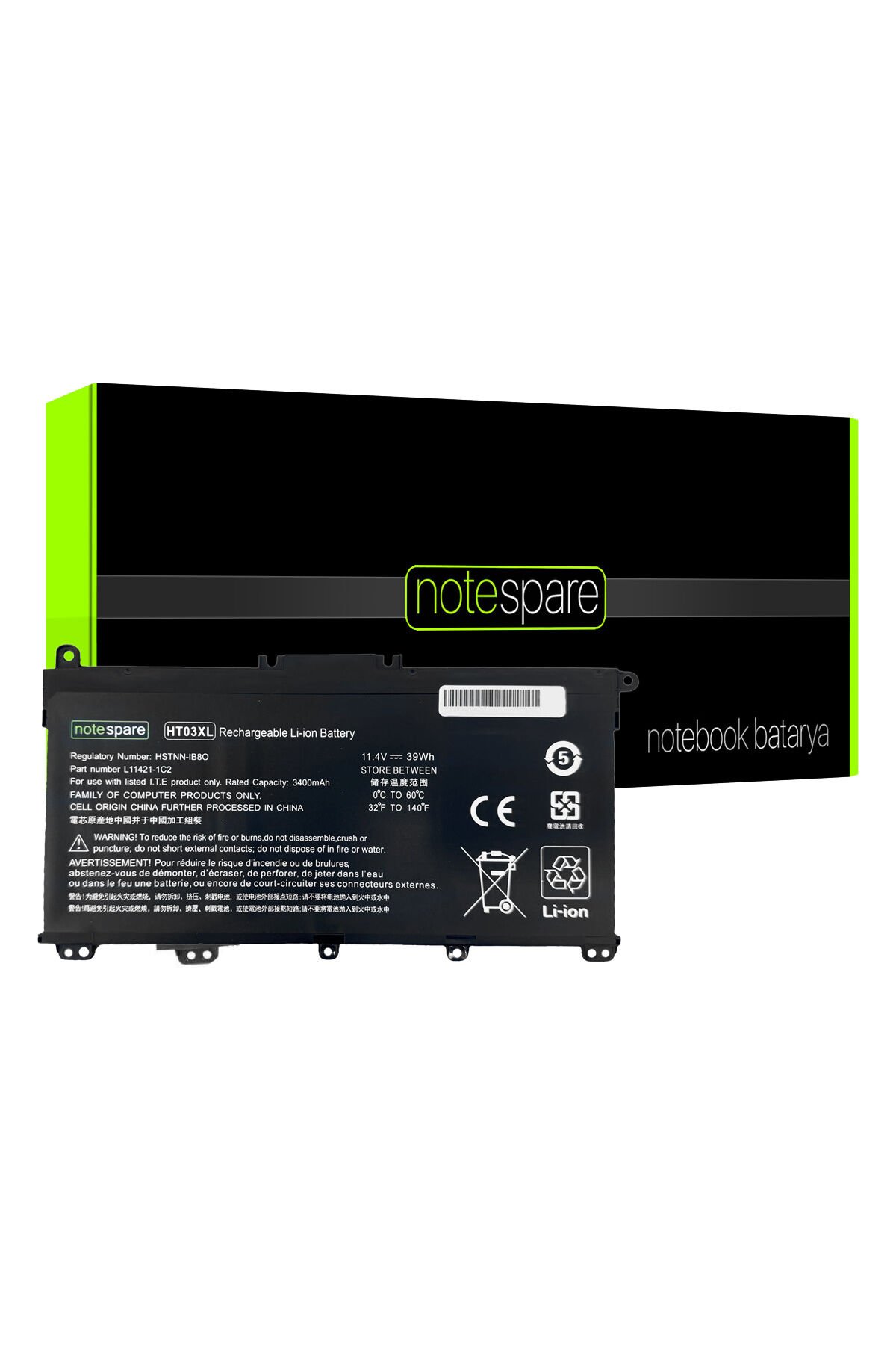 Hp ile Uyumlu 15-db1002nt 6hy09ea, 15-db1007nt 6hx27ea Notebook Batarya Pil