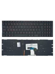 Asus ile Uyumlu GL502VS-FY002TC, GL502VS-FY306T Notebook Klavye Işıklı Siyah TR