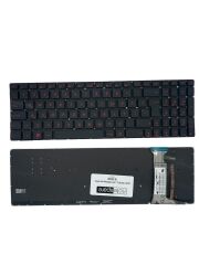 Asus ile Uyumlu Rog GL551JM-EH74, GL551JW-DS71, GL551JW-DS74 Notebook Klavye Işıklı Siyah TR