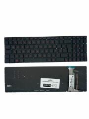 Asus ile Uyumlu Rog GL752, GL752V, GL752VL, GL752VW Notebook Klavye Işıklı Siyah TR
