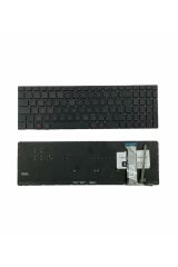 Asus ile Uyumlu VivoBook N552VW-FW149T, N552VW-FW171T Notebook Klavye Işıklı Siyah TR