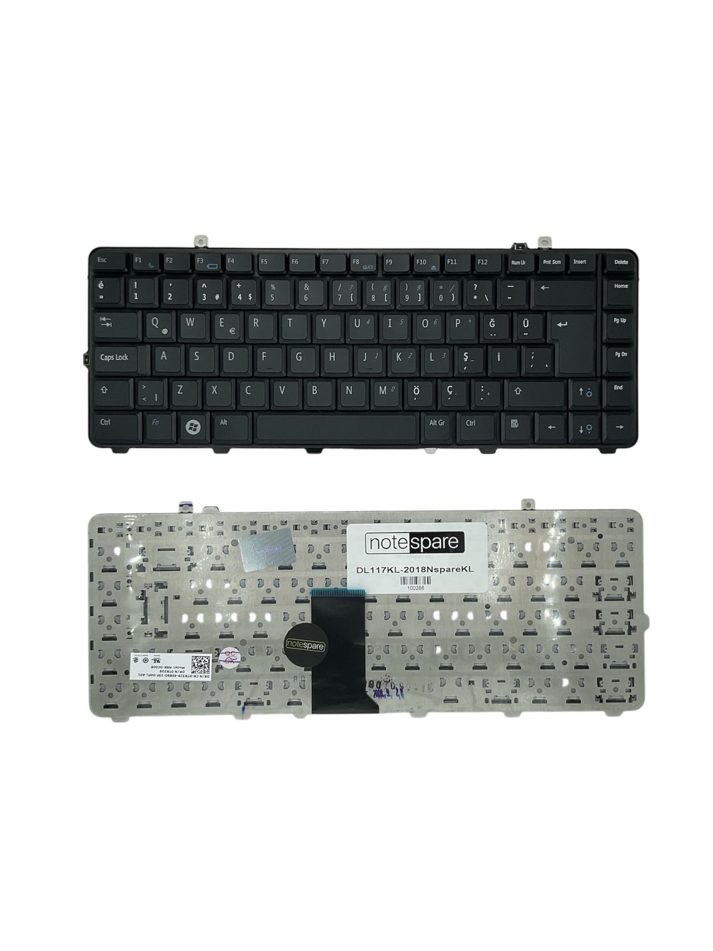 Dell ile Uyumlu Studio 1435, 1436, 1535, 1536, 1537, 1555, 1557, 1558 Notebook Klavye Siyah TR